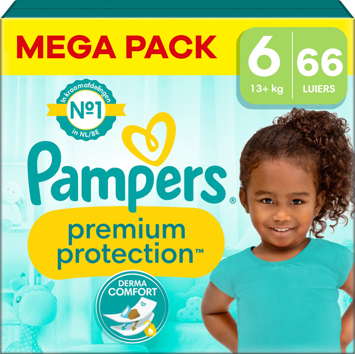 Pampers  Premium Protection - Maat 6 - Megapack - 66 luiers - 13KG