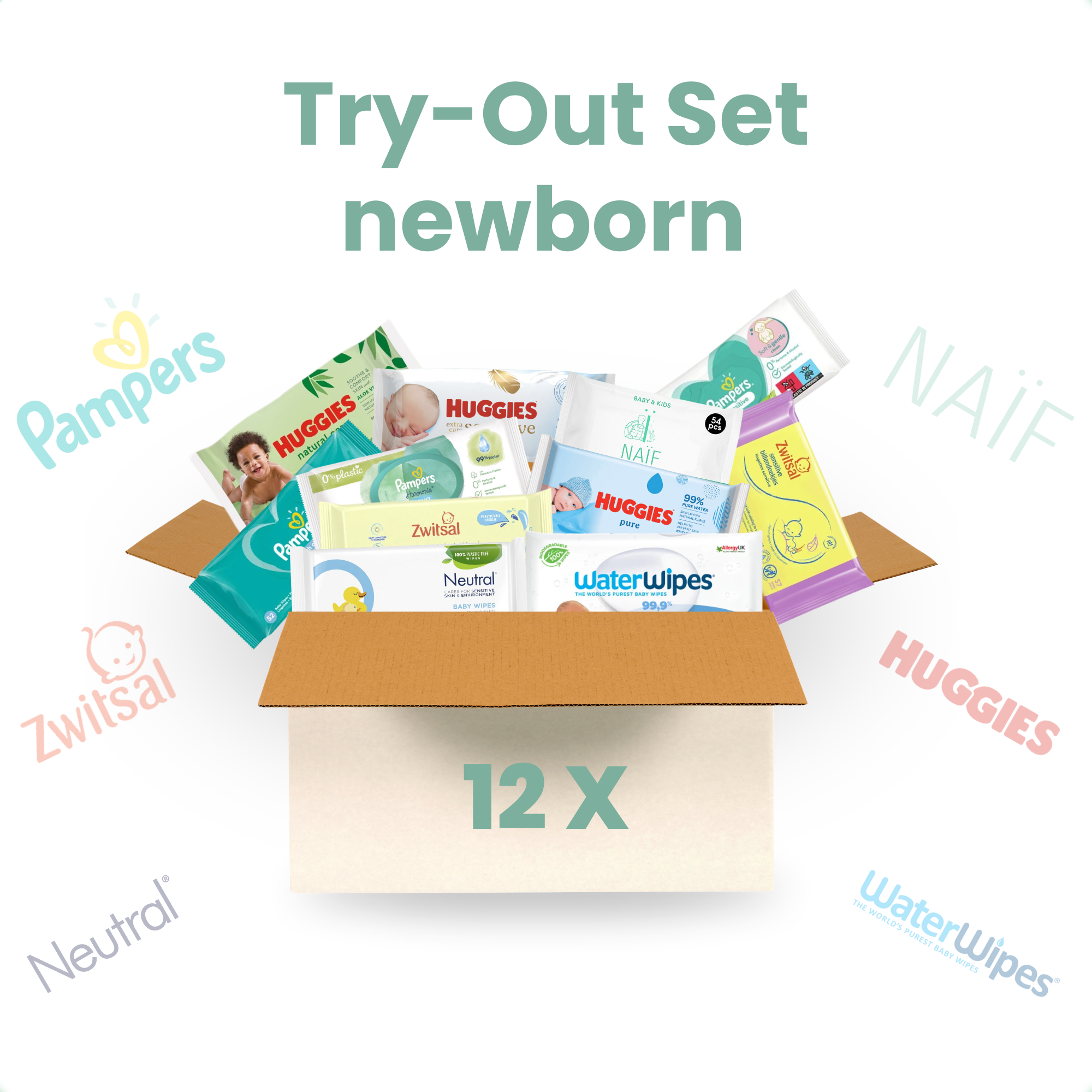 Babydrogist - Try-Out Verpakking Billendoekjes - Newborns - 12-pack