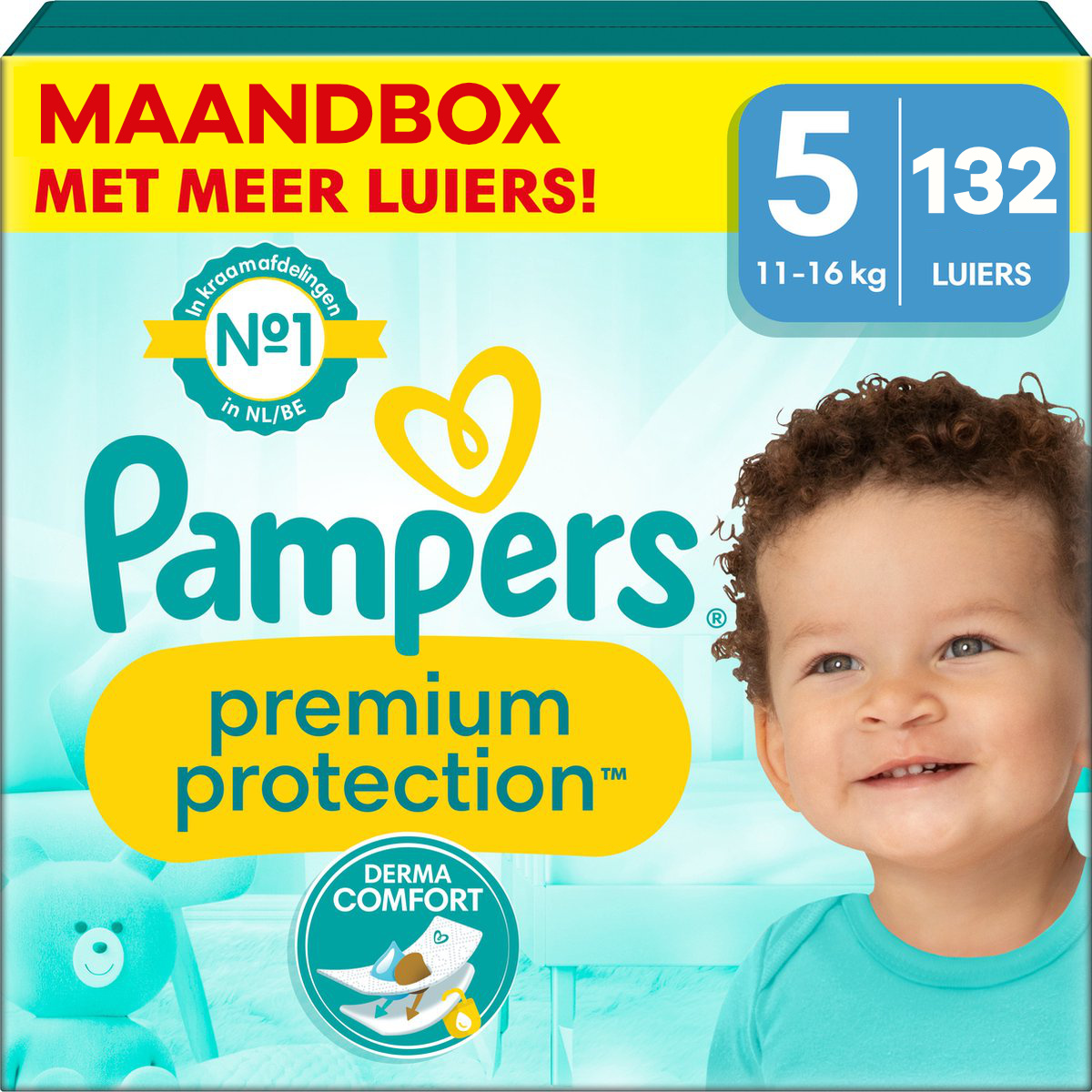 Pampers - Premium Protection - Maat 5 - Maandbox - 132 luiers - 11/16 KG