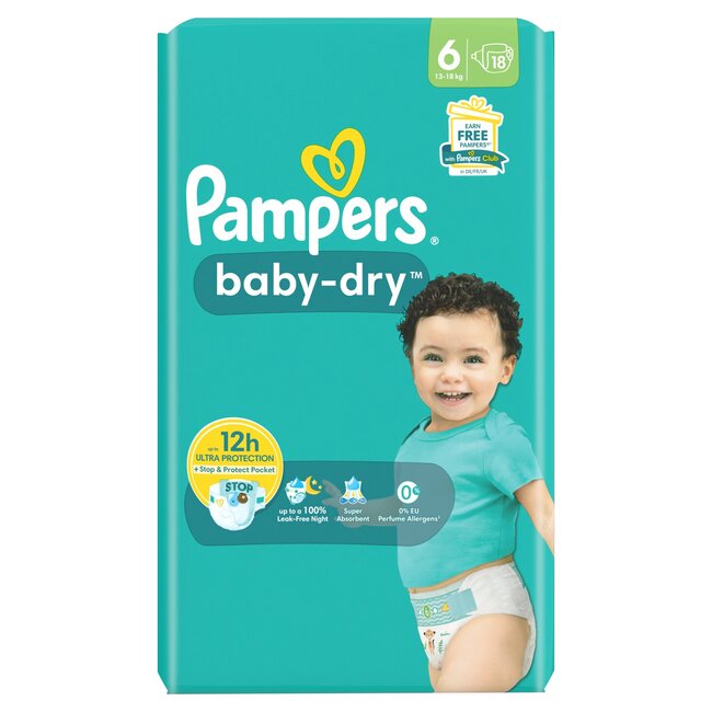 Pampers - Baby Dry - Maat 6 - Maandbox- 124 luiers - 13/18 KG