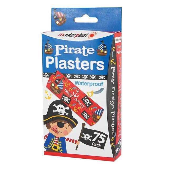 Masterplast - Kinder Pleisters – Waterproof -  75 stuks - Prinses / Piraat - ACTIE
