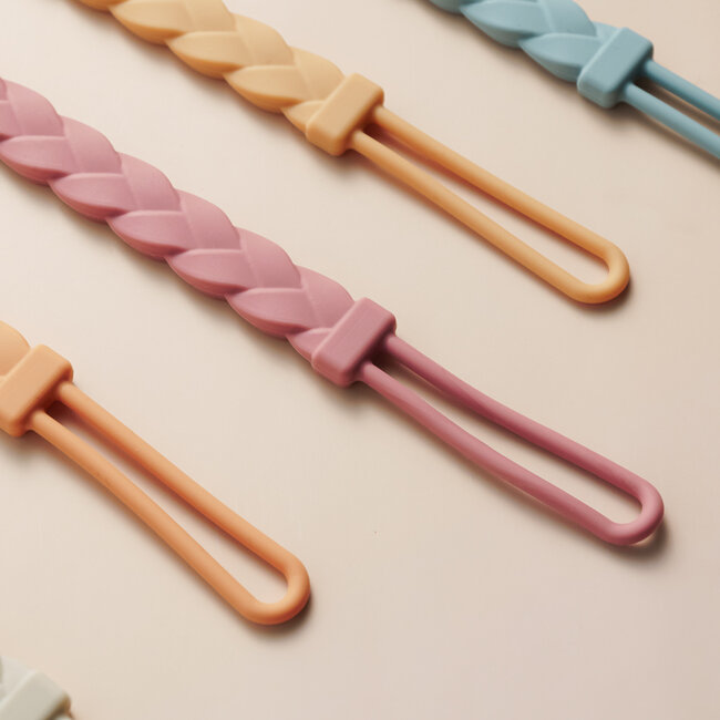 Dutsi - Speenkoord - Sage - Siliconen - Gevlochten - BPA-vrij & Duurzaam