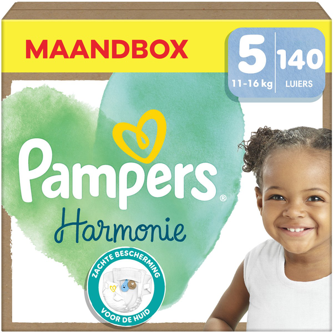 Pampers - Harmonie - Maat 5 - Maandbox - 140 stuks - 11/16 KG