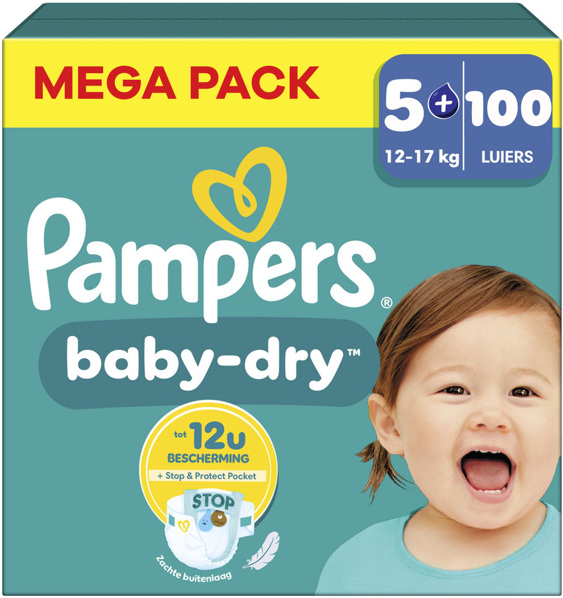 Pampers Baby-Dry Maat 5+
