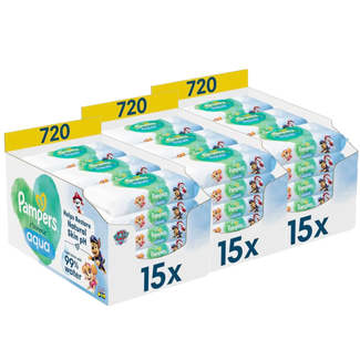Pampers Pampers - Harmonie Aqua - Billendoekjes - Paw Patrol - 45 x 48 stuks (2160 doekjes)