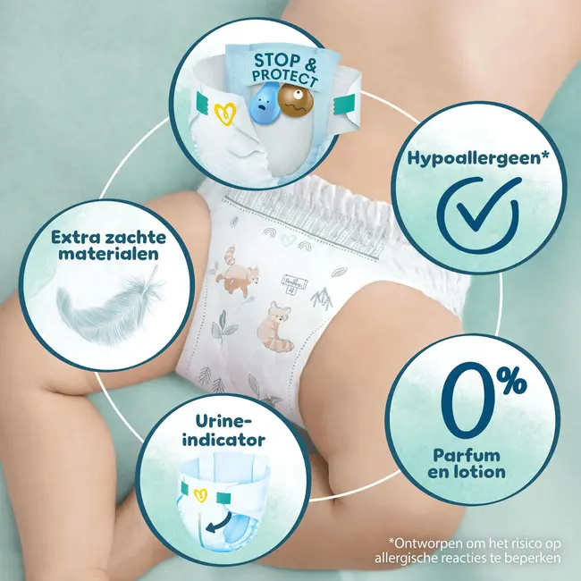 Pampers - Harmonie - Maat 1 - Small Pack - 60 stuks - 2/5 KG