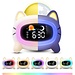 Merkloos Slaaptrainer - Wake-up Light - Speaker radio - White Noise Machine - Bluetooth - Kinderwekker - Nachtlampje