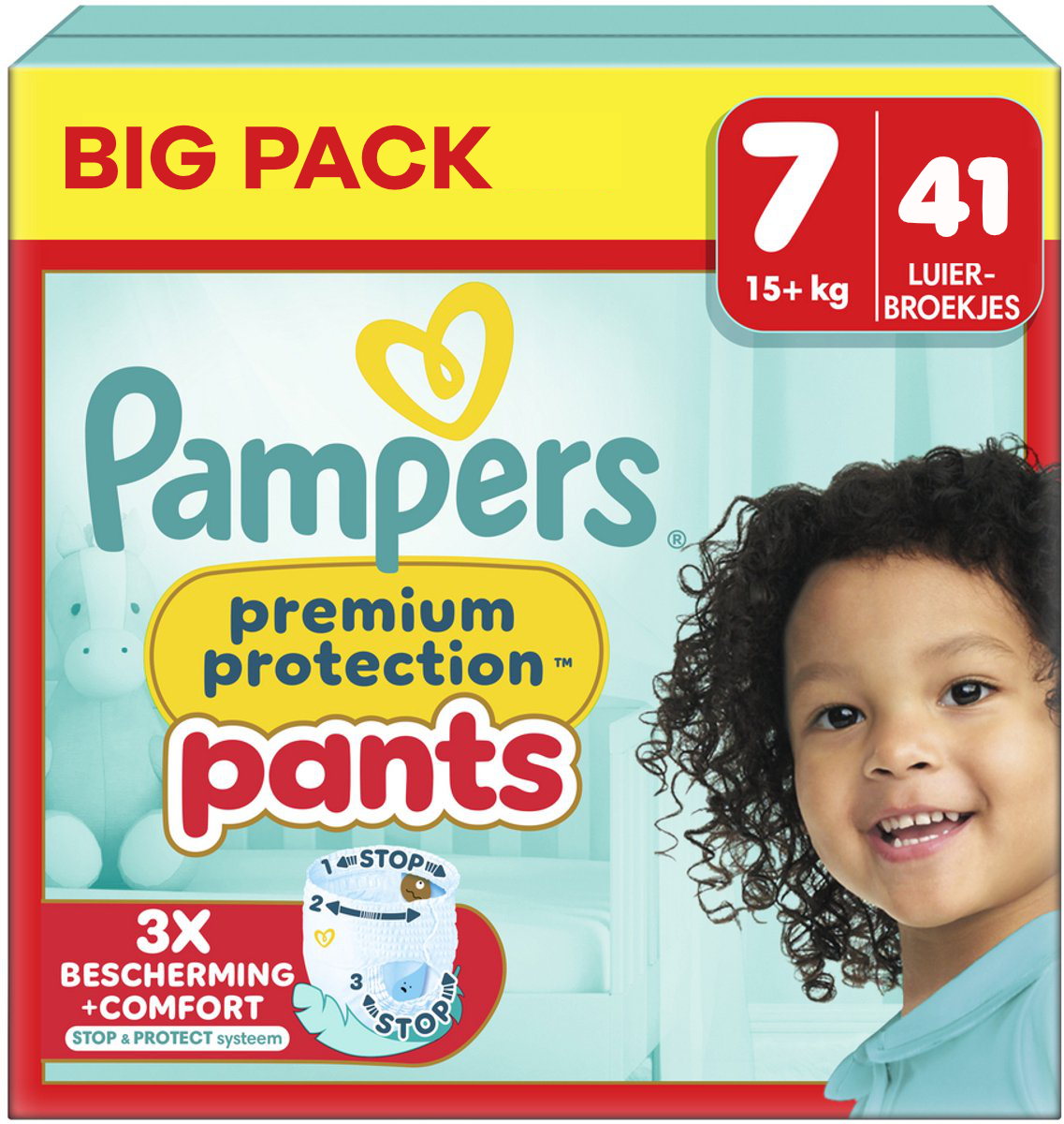 Pampers  Premium Protection Pants - Maat 7 - Big Pack - 41 stuks - 17+ KG