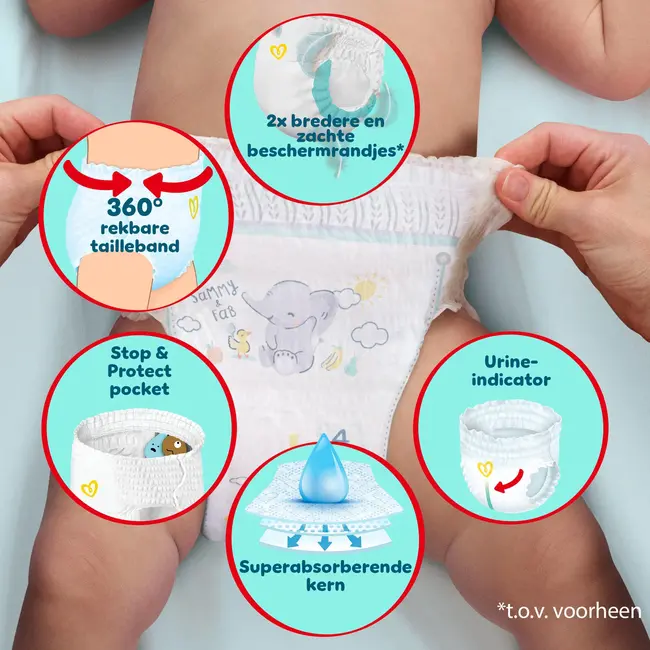 Pampers - Premium Protection Pants - Maat 7 - Big Pack - 41 stuks - 17+ KG