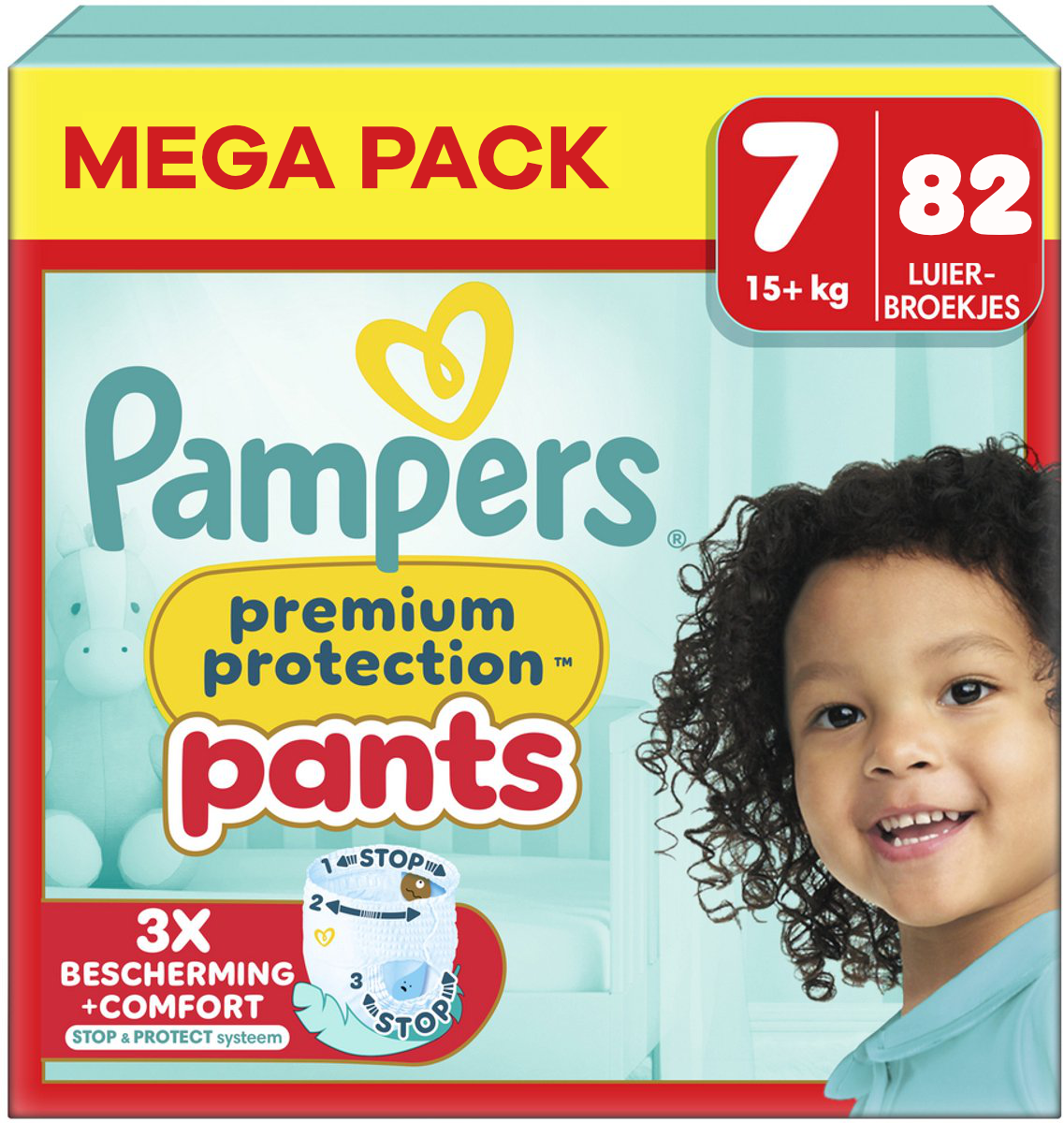 Pampers  Premium Protection Pants - Maat 7 - Mega Pack - 82 stuks - 17+ KG