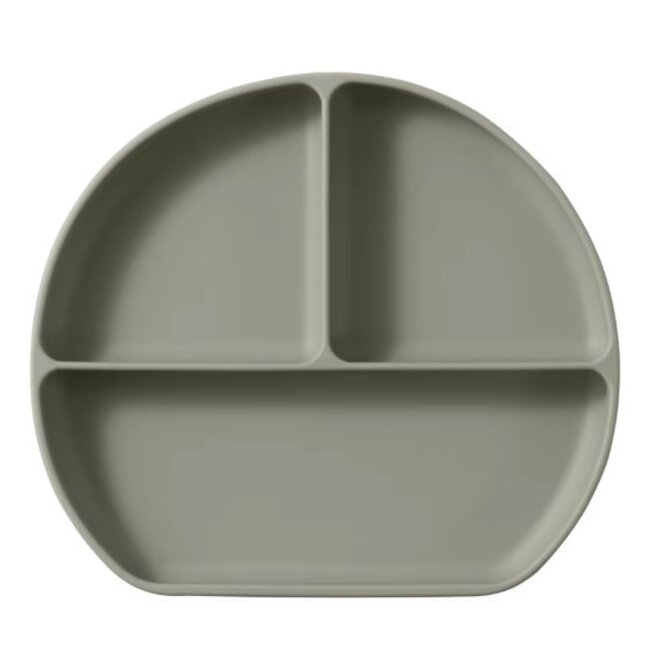 Dutsi Dutsi - Siliconen 3- vaksbord - Met zuignap - Baby bord - Sage