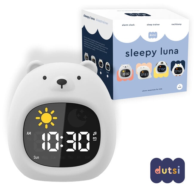 Dutsi Dutsi - Sleepy Luna - Slaaptrainer Beer - Slaapwekker - Nachtlampje - White Noise