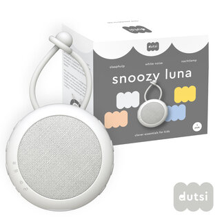 Dutsi Dutsi - Snoozy Luna - White Noise Machine - 10 Geluiden - Timer - Nachtlampje - Cloud White