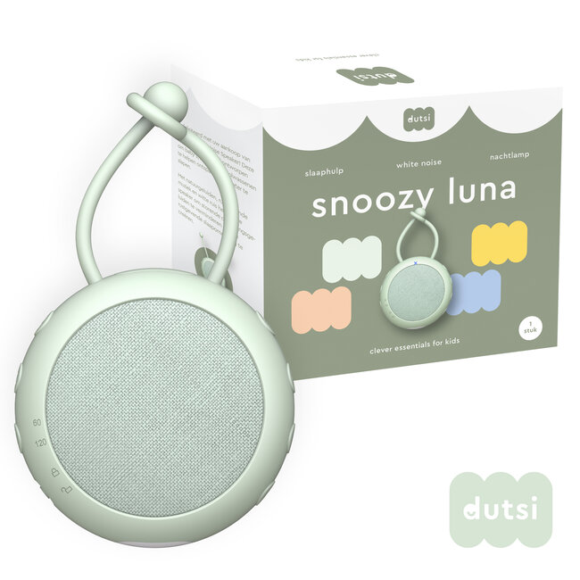 Dutsi - Snoozy Luna - White Noise Machine - 10 Geluiden - Timer - Nachtlampje - Calming Sage