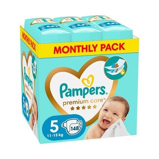 Pampers Pampers - Premium Care - Maat 5 - Maandbox - 148 luiers - 11kg / 15kg