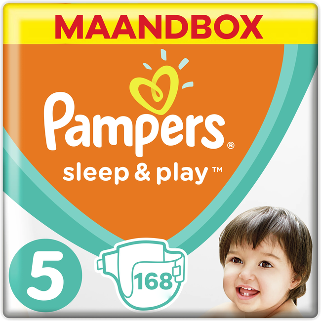Pampers Pampers - Sleep&play - Maat 5 - Maandbox - 168 stuks - 11/16KG - OPRUIMING