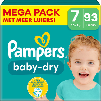 Pampers Pampers - Baby Dry - Maat 7 - Mega Pack - 93 stuks - 15+ KG