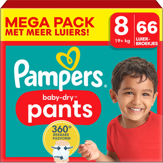 Pampers Pampers - Baby Dry Pants - Maat 8 - Mega Pack - 66 stuks - 19+ KG