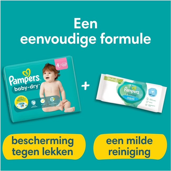 Pampers - Baby Dry - Maat 4+ - Mega Pack - 188 stuks - 10/15 KG