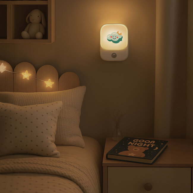 Dutsi Premium Nachtlampjes met bewegingssensor - Voor kinderen en baby's - Stopcontact - 2-pack