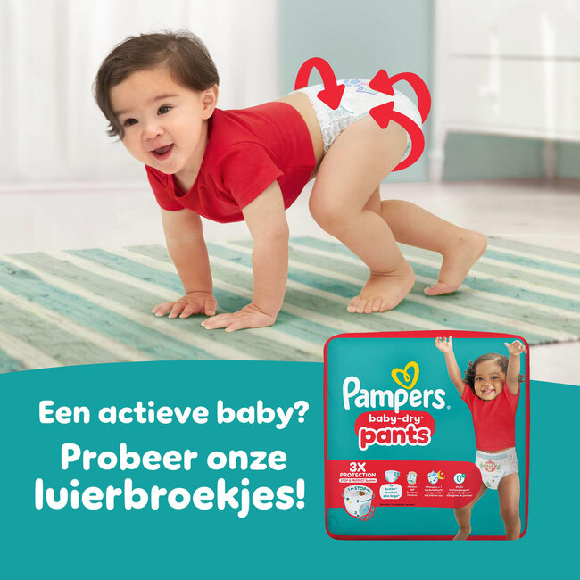 Pampers - Baby Dry - Maat 6+ - Maandbox - 128 Luiers