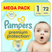 Pampers Pampers - Premium Protection - Maat 1 - Mega Pack - 72 stuks - 2/5 KG