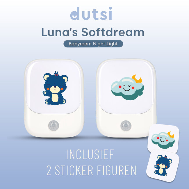 Dutsi Premium Nachtlampjes met bewegingssensor - Voor kinderen en baby's - Stopcontact - 2-pack