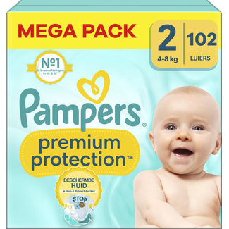 Pampers Pampers - Premium Protection - Maat 2 - Megapack - 102 Stuks - 4-8 kg