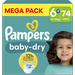 Pampers Pampers - Baby Dry - Maat 6+ - Mega Pack - 74 luiers - 14/19KG