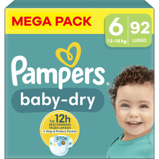 Pampers Pampers - Baby Dry - Maat 6 - Mega Pack - 92 Stuks - 13-18 KG