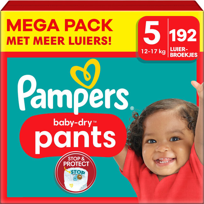 Pampers - Baby Dry Pants - Maat 5 - Maandbox - 192 stuks - 12/17KG