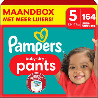 Pampers Pampers - Baby Dry Pants - Maat 5 - Maandbox - 164 stuks - 12/17KG