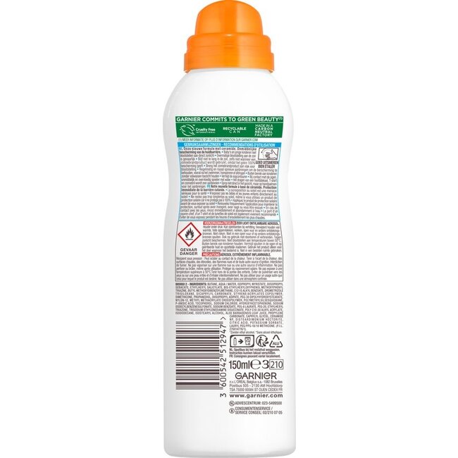 Garnier Ambre Solaire - Kids – Zonbeschermende Mist SPF 50+ – 150 ml