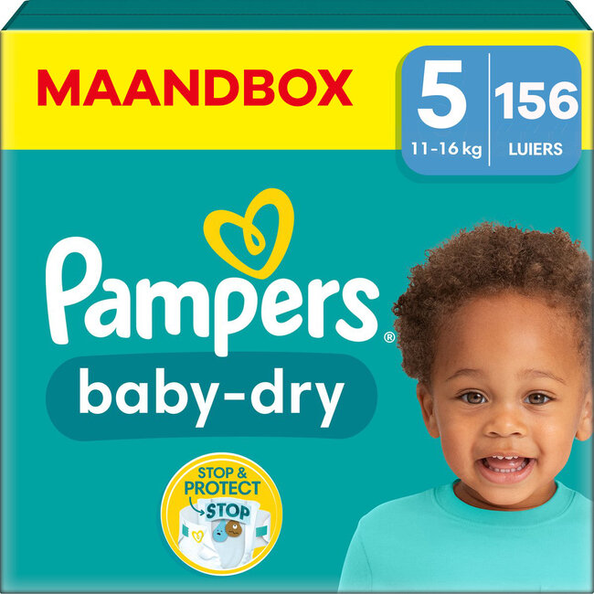 Pampers Pampers - Baby Dry - Maat 5 - Maandbox - 156 stuks - 11/16 KG