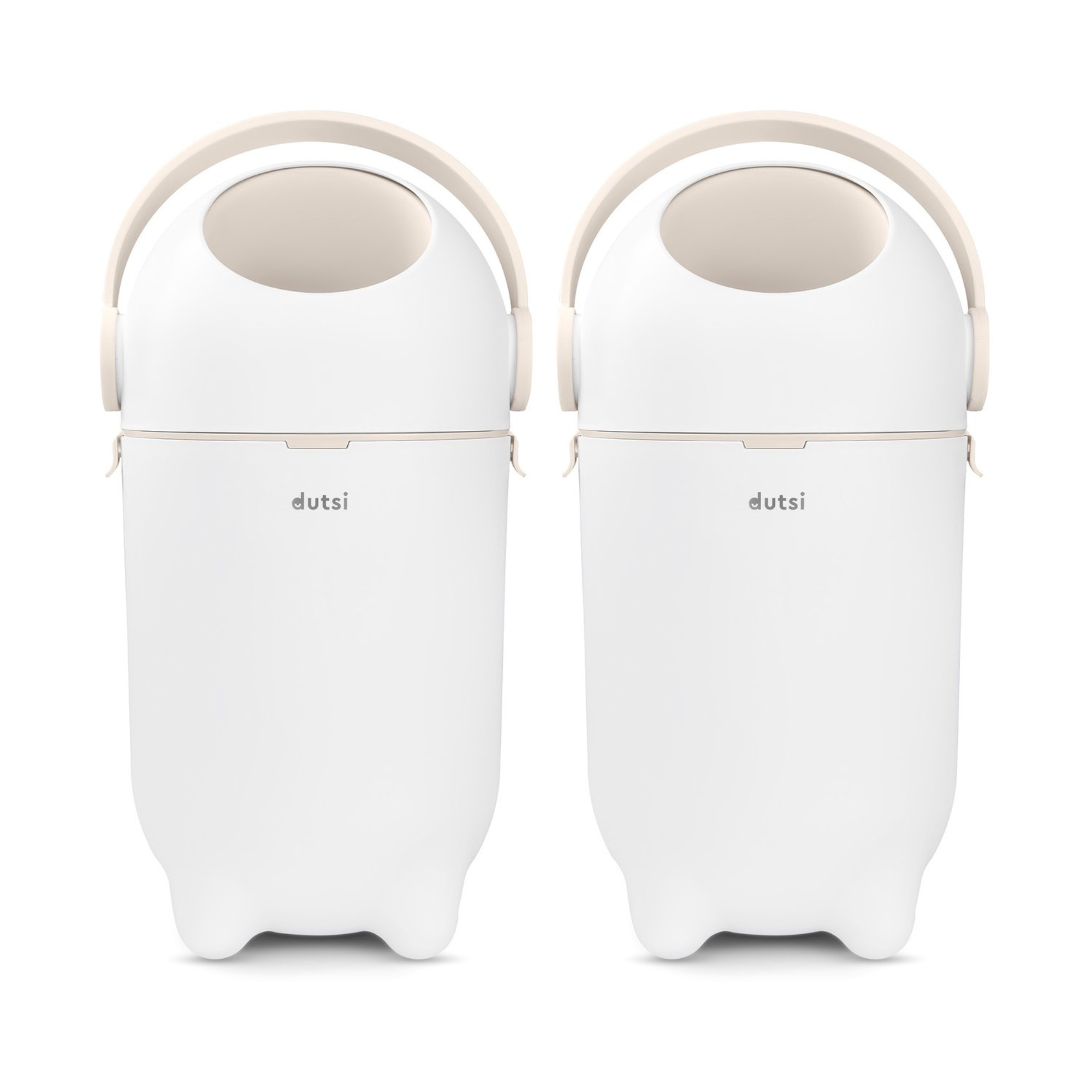 Dutsi Design Luieremmers duopack – Geurloos & werkt met gewone vuilniszakken – Beige