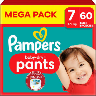 Pampers Pampers - Baby Dry Pants - Maat 7 - Megapack - 60 stuks - 17+KG