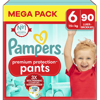 Pampers Pampers - Premium Protection Pants - Maat 6 - Mega Pack - 90 stuks - 15+ KG
