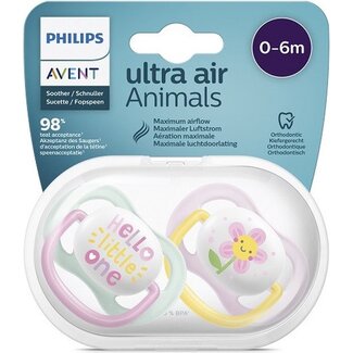 Philips Avent Philips Avent – Ultra Air Fopspeen – 0/6 maanden – 2 stuks – Hello Little One