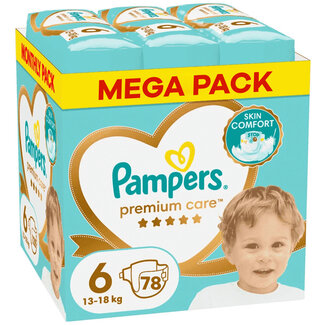 Pampers Pampers - Premium Protection - Maat 6 - Mega Pack - 78 luiers - 13kg / 18kg