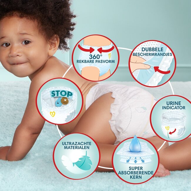 Pampers - Premium Protection Pants - Maat 4 - Mega Pack - 124 stuks - 9/15 KG