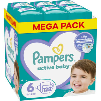 Pampers Pampers - Baby Dry - Maat 6 - Maandbox - 128 stuks - 13/18KG