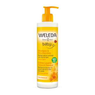 Weleda Weleda – Baby Shampoo & Douchecrème – 400 ml – Met Calendula – 100% Natuurlijke Verzorging