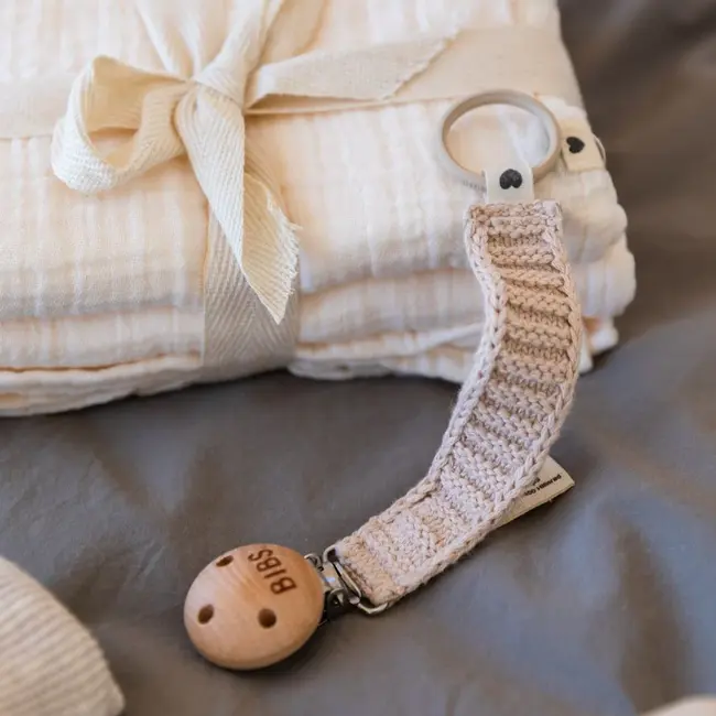 BIBS – Fopspeenkoord – Knitted – Vanilla – 0+ maanden