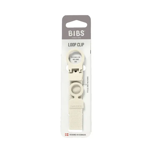 BIBS – Clip Loop - Fopspeenkoord – Ivory – 0+ maanden