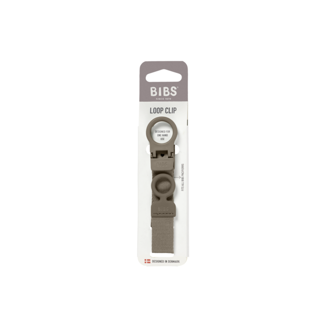 BIBS – Clip Loop - Fopspeenkoord – Dark Oak – 0+ maanden