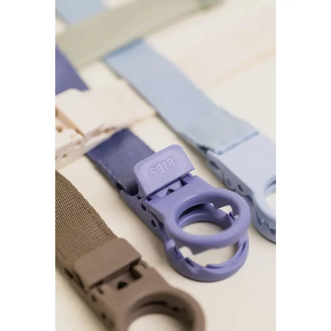 BIBS – Clip Loop - Fopspeenkoord – Dusty Blue – 0+ maanden