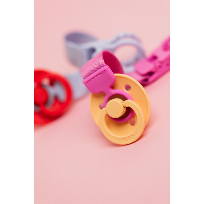 BIBS – Clip Loop - Fopspeenkoord – Bubblegum – 0+ maanden