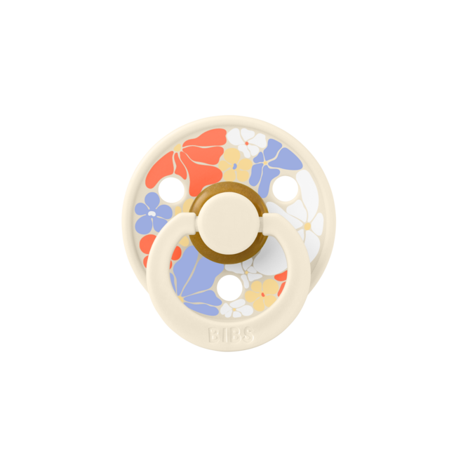 BIBS – Studio Collection - Fopspeen - Rond – Morning Bloom – Maat 2 – 2 Stuks