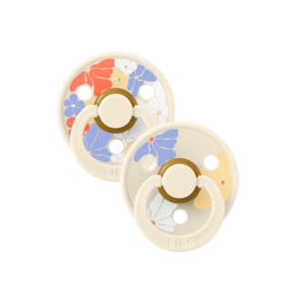 Bibs BIBS – Studio Collection - Fopspeen - Rond – Morning Bloom – Maat 2 – 2 Stuks