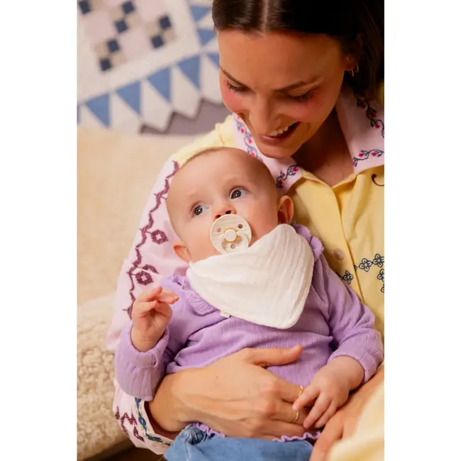 BIBS – Studio Collection - Fopspeen - Rond – Ivory/Vanilla – Maat 1 – 2 Stuks